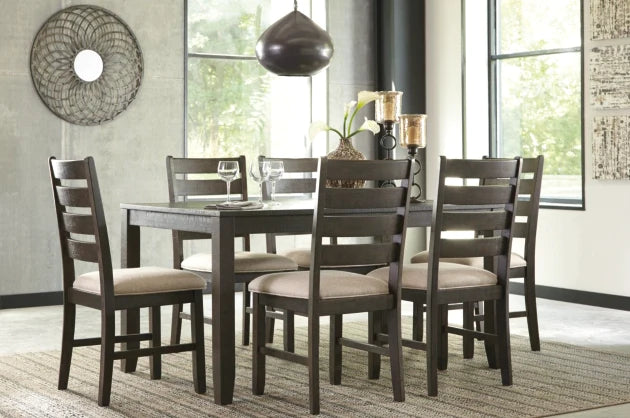 Rokane Dining Table and Chairs (Set of 7) NEW AY-D397-425