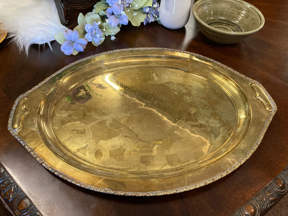 Brass oval serving tray 28039
