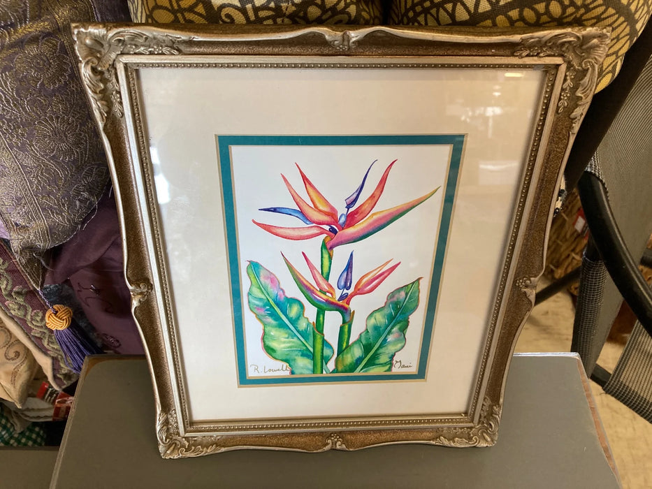 Framed floral art 28061