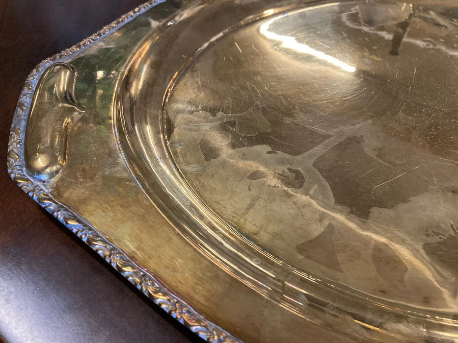 Brass oval serving tray 28039