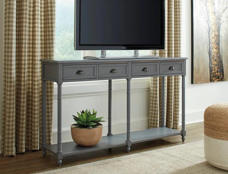 Eirdale sofa/console table/TV stand gray NEW AY-4000188