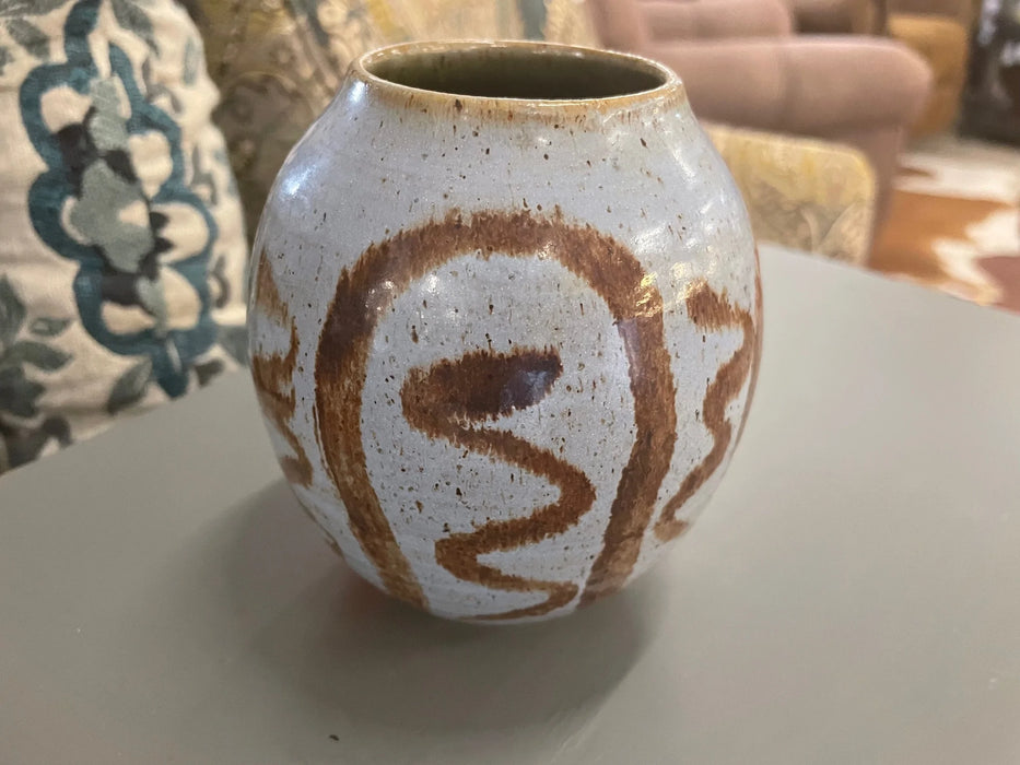 Small blue ceramic vase 28336