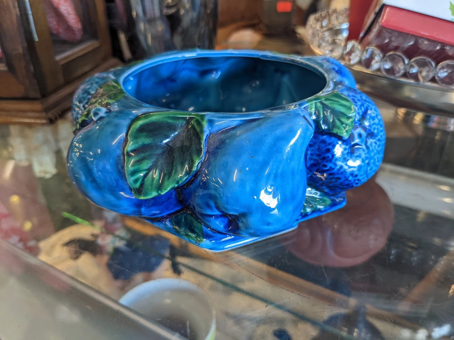 Vintage blue inarco candy bowl 28392