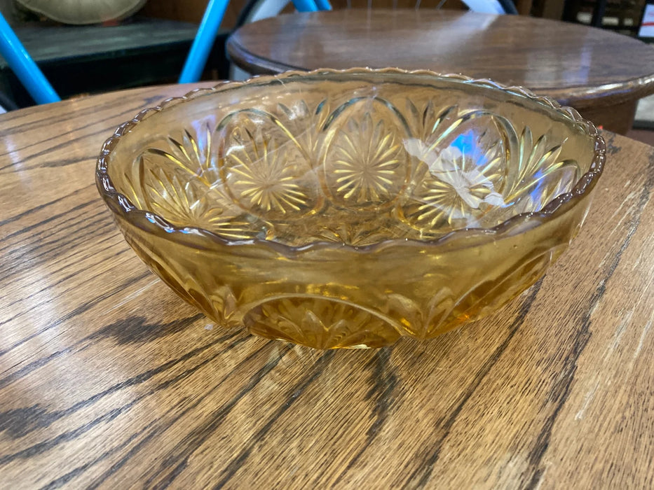 Anchor Hocking honey amber glass bowl 28543