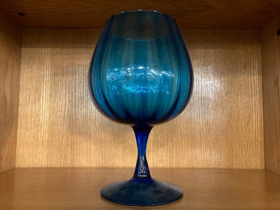 1950 vintage MCM aqua blue art glass 28583