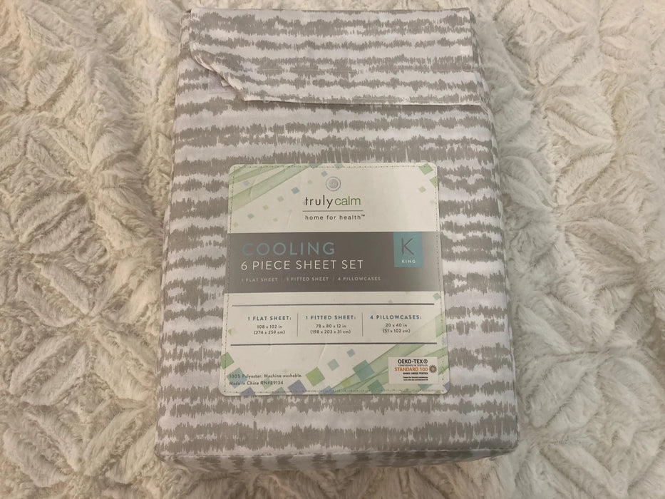 Truly calm cooling 6 piece king sheet set 28679