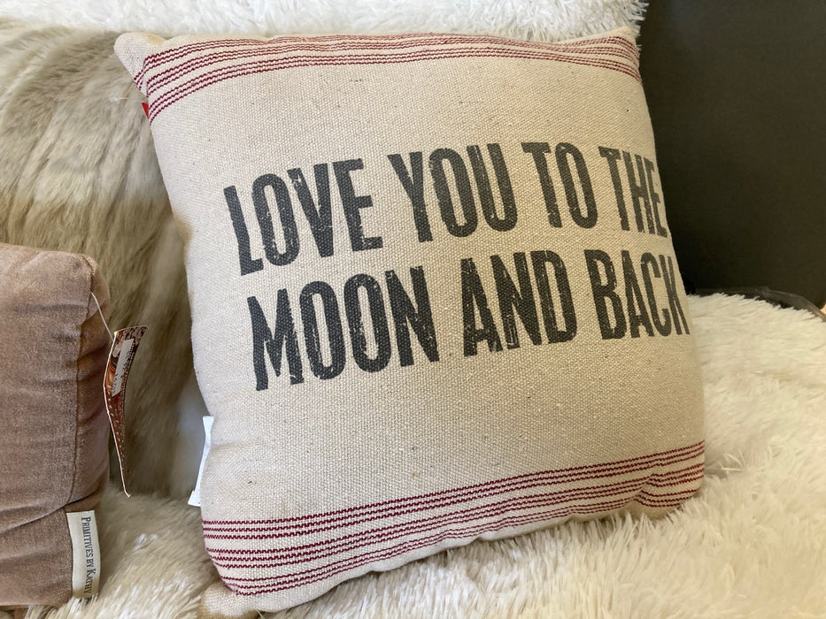 Primitives by Kathy Love you to the moon and back pillow 28686