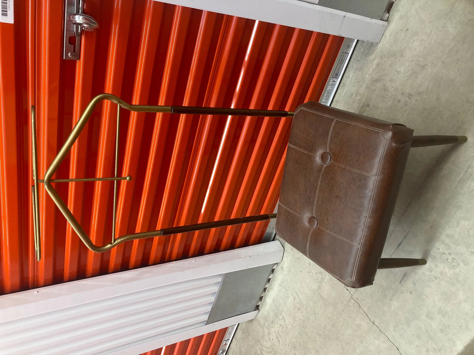 Vintage hallway coat rack with seat 28694