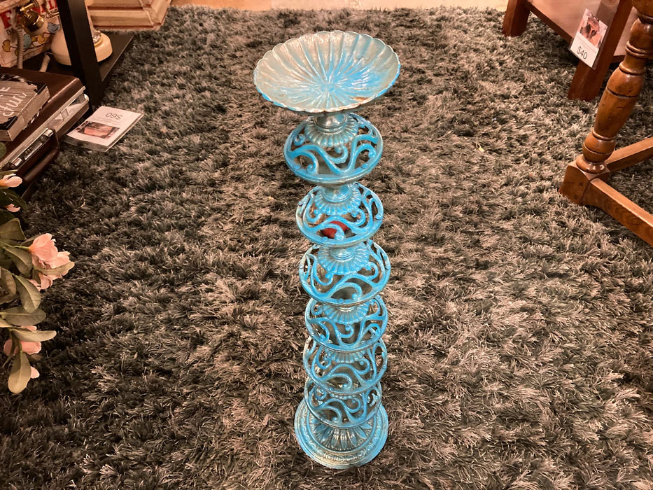 Blue tall detailed candle stand 28742