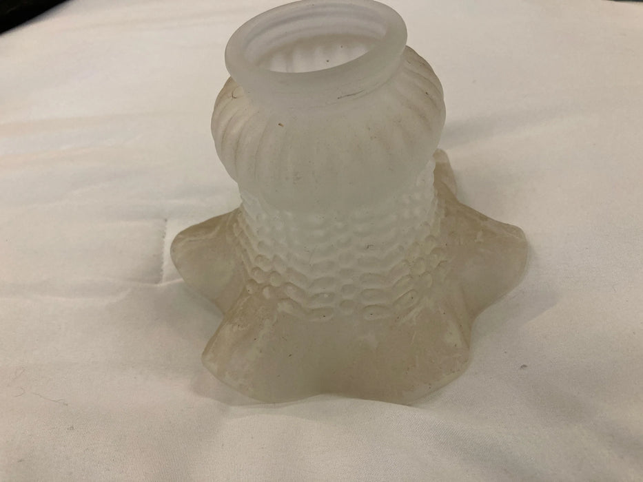 Vintage lampshade ruffled glass light shade cover 28885