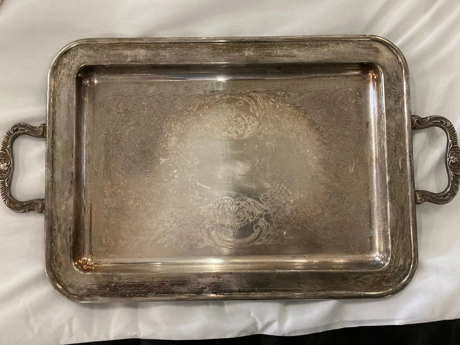 Leonard silver serving tray 28896
