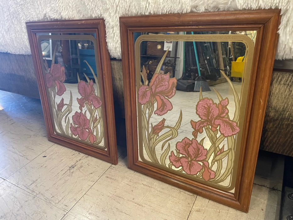 Beautiful pink floral mirrors 29071
