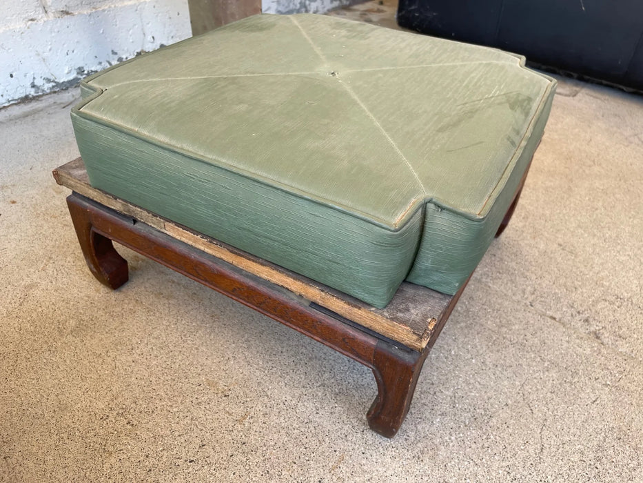 Green footstool ottoman 29093
