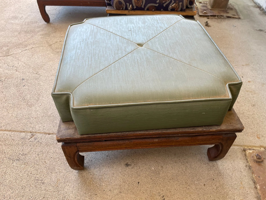 Green footstool ottoman 29093