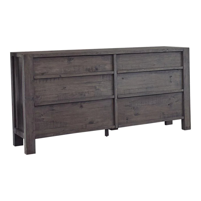 Oakridge 6-Drawer Dresser Smokey Grey/Gray Rustic Mountain NEW CO-223073