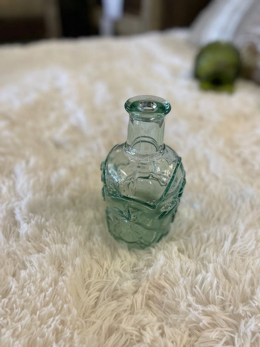 Glass jar vase green tint 29155
