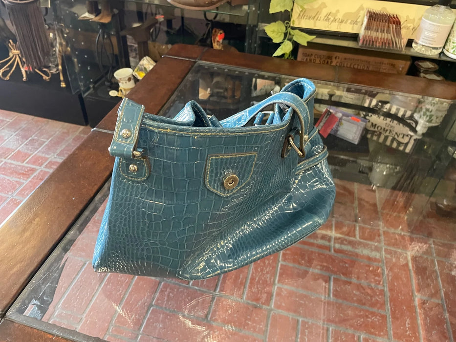 Liz Claiborne blue hand bag purse 29253