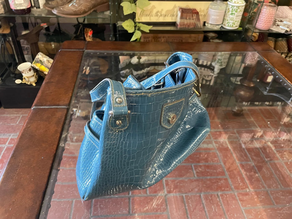 Liz Claiborne blue hand bag purse 29253