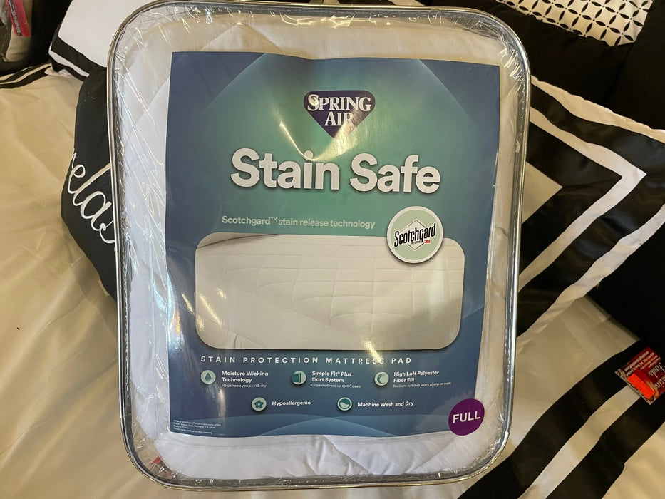 Spring Air stain safe full size matress pad 29344