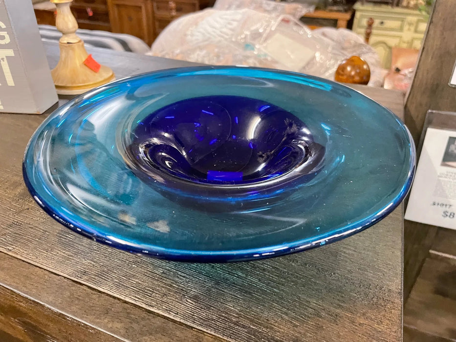 Cobalt blue round bottom bowl 29487