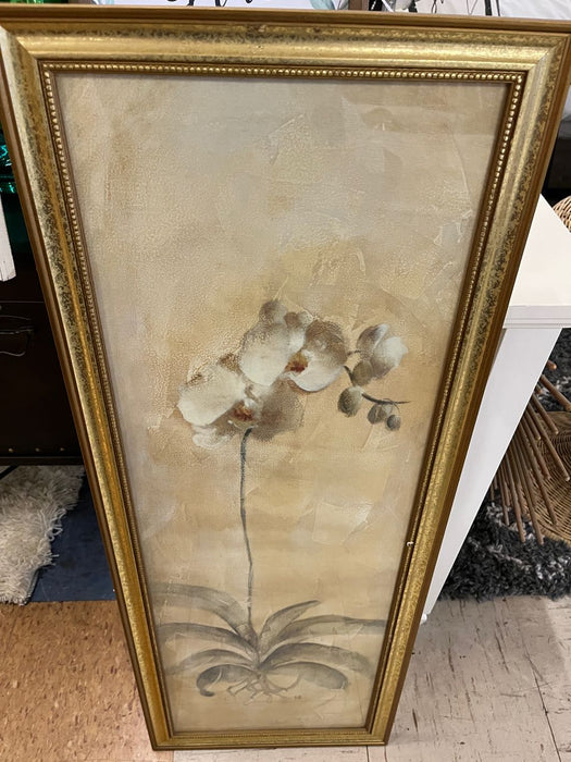 Pictures, gold floral, framed 29535