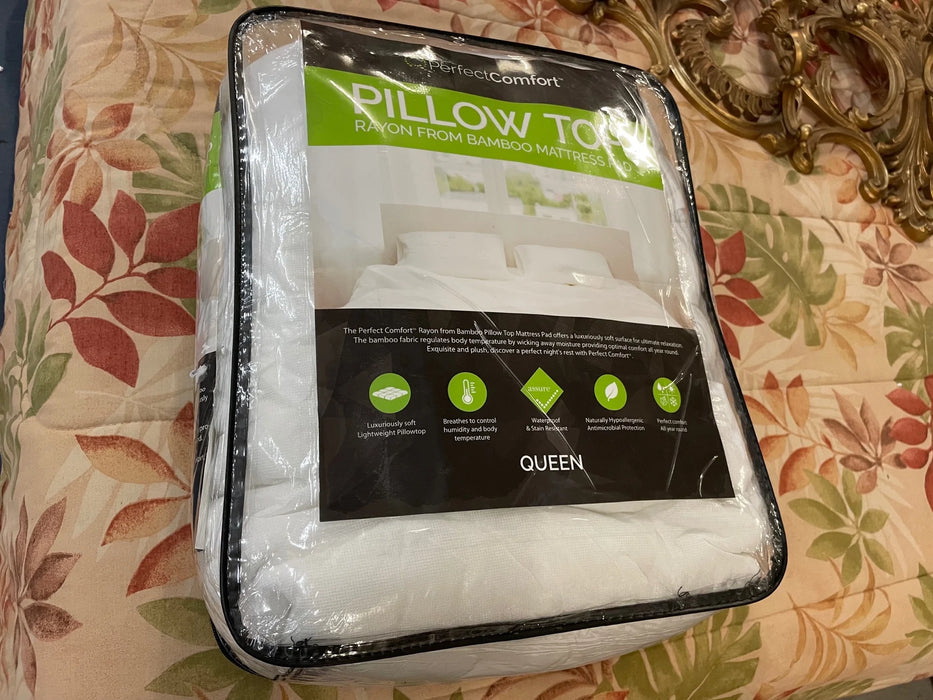 Perfect Comfort pillow top Queen mattress pad 29582