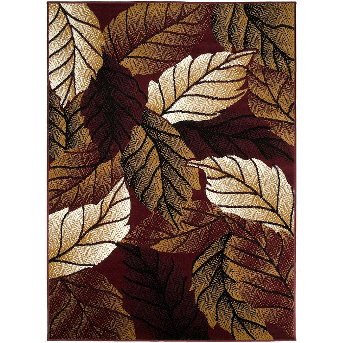 Persian Weavers Moderno 17 leafy burgundy rug 4x6 NEW PW-MD17BU4x6-SO