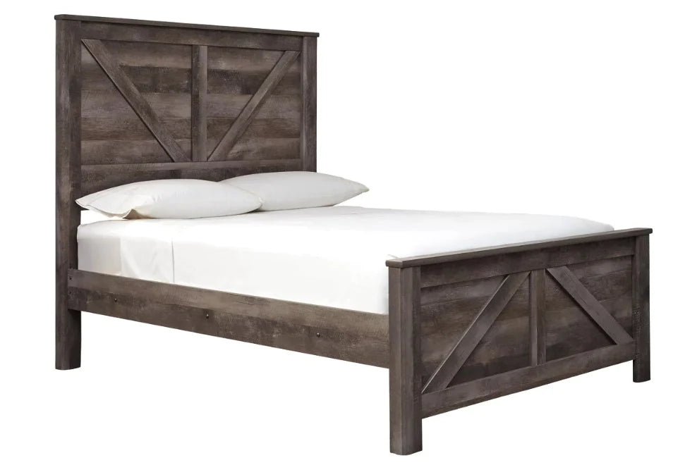 Wynnlow King Crossbuck Panel Bed NEW AY-B440B11 (B440-56,B440-58,B440-99)