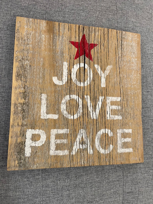 Joy love peace decor sign 29715