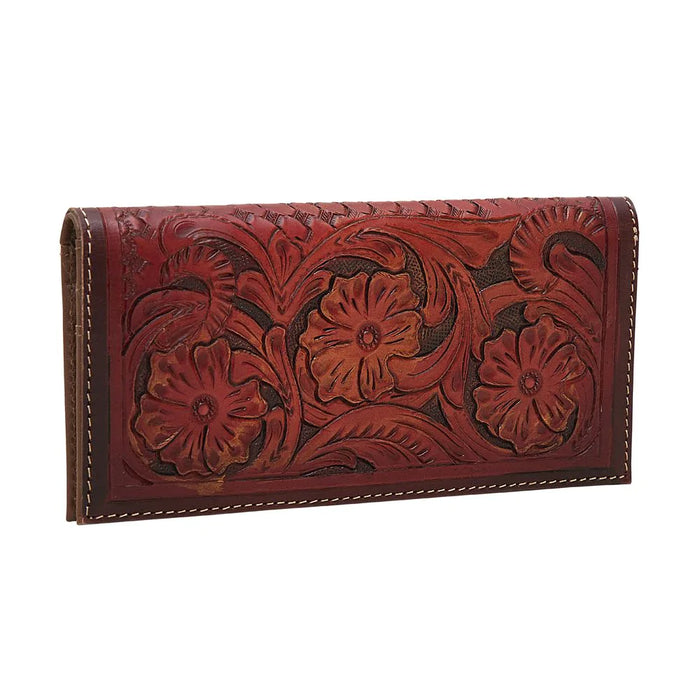 Zipper Red Leather Wallet Hand Crafted Myra Bag NEW MY-S-5847