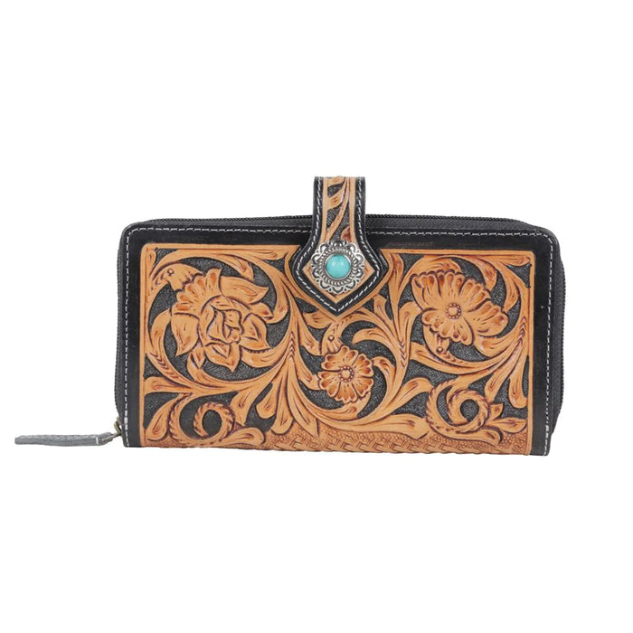 Mysa Hairon & Leather Wallet Hand Crafted Myra Bag NEW MY-S-5387