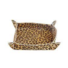 Hang On Leopard Print Hairon & Leather Tray Hand Crafted Myra Bag NEW MY-S-2901