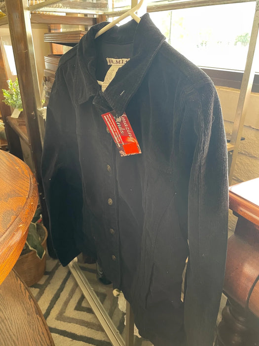 A.M.I. Large black corduroy jacket 29737