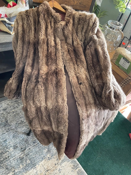 Medium brown fur jacket 29732