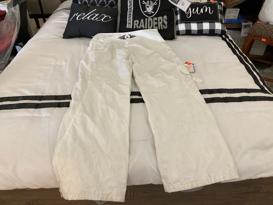 Kemper x-large white snow pants 29962