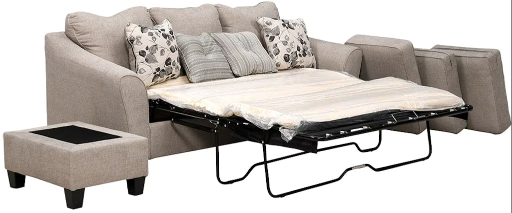Abney Sofa Chaise Queen Sleeper Couch NEW AY-4970168