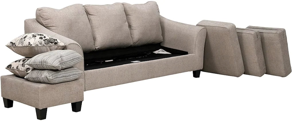 Abney Sofa Chaise Queen Sleeper Couch NEW AY 4970168