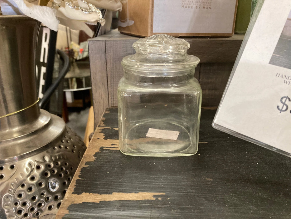Vintage anchor hocking glass jar canister 30073