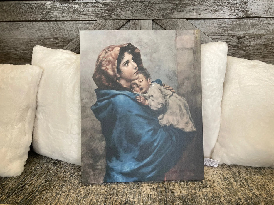 Mary with baby Jesus lithograph picture 30245