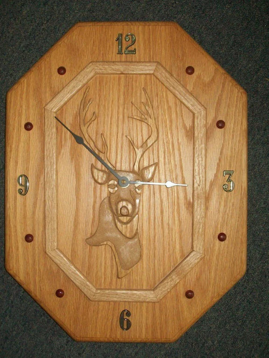 Wood clock 3862