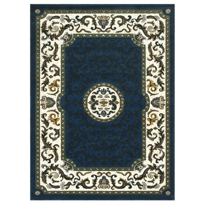 Persian Weavers Kingdom 128 rug navy blue 5x7 NEW PW-KG128NV5x7