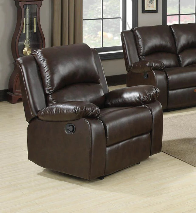 Boston recliner dark brown leatherette NEW CO-600973