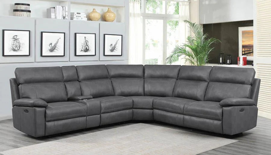 Power 2 sectional sofa grey/gray Albany NEW CO-603270PP