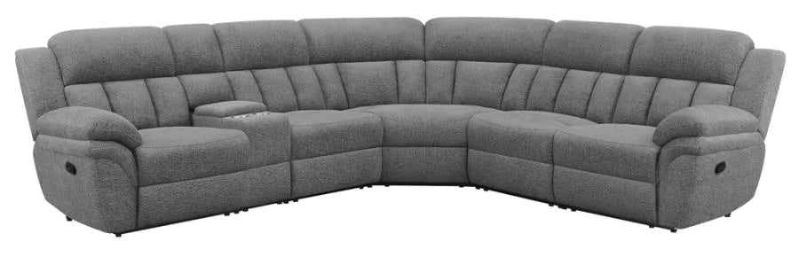Bahrain motion sectional sofa reclining grey/gray NEW CO-609540