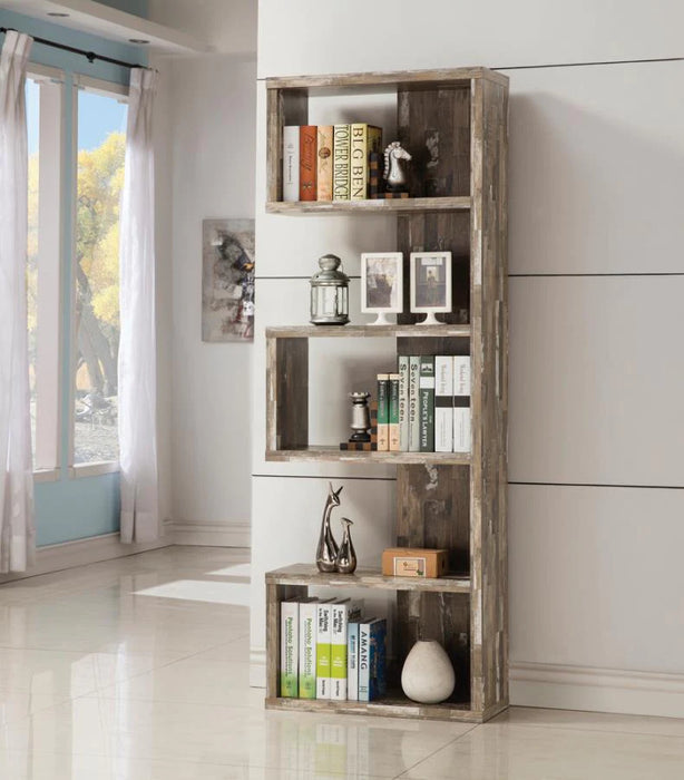 Bookcase display shelf weathered grey/gray NEW CO-800847