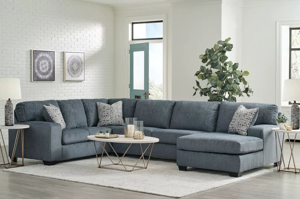 Ballinasloe 3pc sectional sofa couch w/ chaise grey/gray NEW AY-80704S1 (8070417,8070434,8070466)
