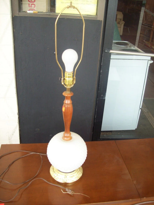 Milk glass lamp 5960