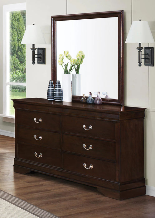 Louis Philippe 6-drawer dresser cappuccino NEW CO-202413