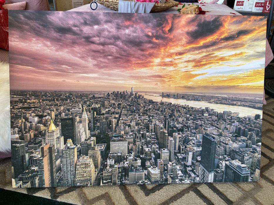 City sunset gallery wrap canvas print 28094