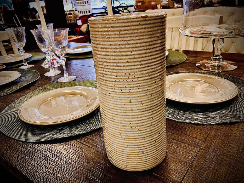 4010 tall ceramic vase, 1940's Zanesville stoneware 26722